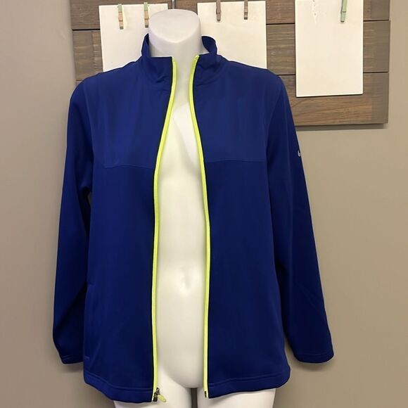 Nike Golf Dri Fit Long Sleeve Full Zip Mock Neck Layering Jacket-Large (Juniors) - Picture 2 of 13
